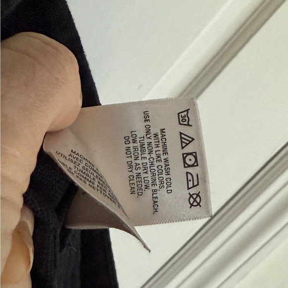 Elevenes + Anthropologie ‘The Brighton’ pants- Black, Linen, Wide-Leg.Size 4 - Picture 6 of 6